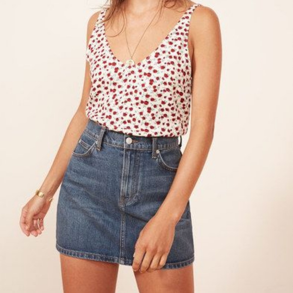 Reformation Ella Jean Skirt